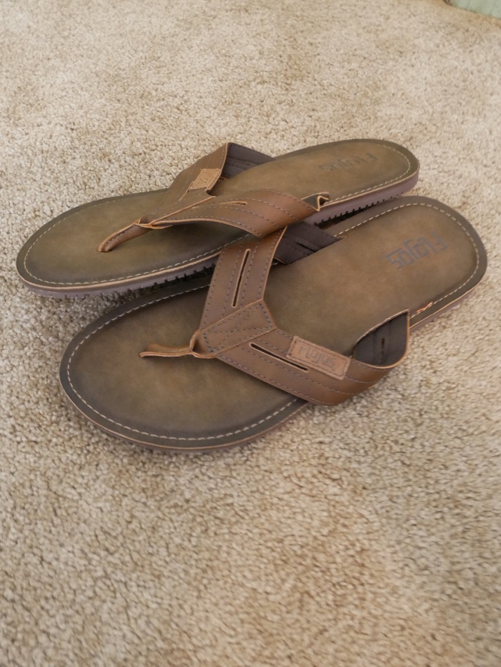 Flojos Mens Leather Sandals NWOT~